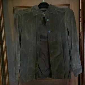 Brown suede jacket